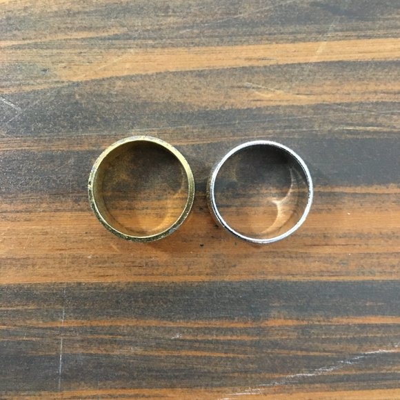 BUNDLE BONUS: Gold and Silver Costume Rings | US 5 to 5.5 | Fair to Good - Picture 4 of 9